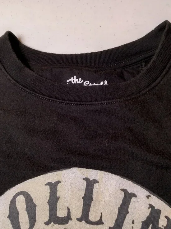 The Rolling Stones Sweatshirt Large Black Rock N Roll Band Tongue And Lips - Picture 8 of 9